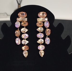 NOIR‎ JEWELRY sparkly holiday season earrings
